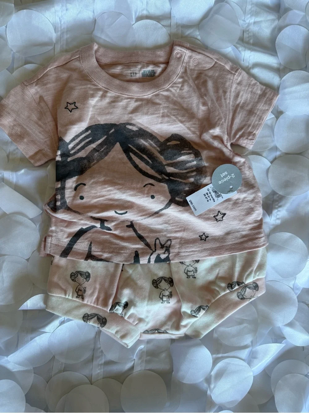 GAP Pink Toddler Set with Princess Leia Graphic